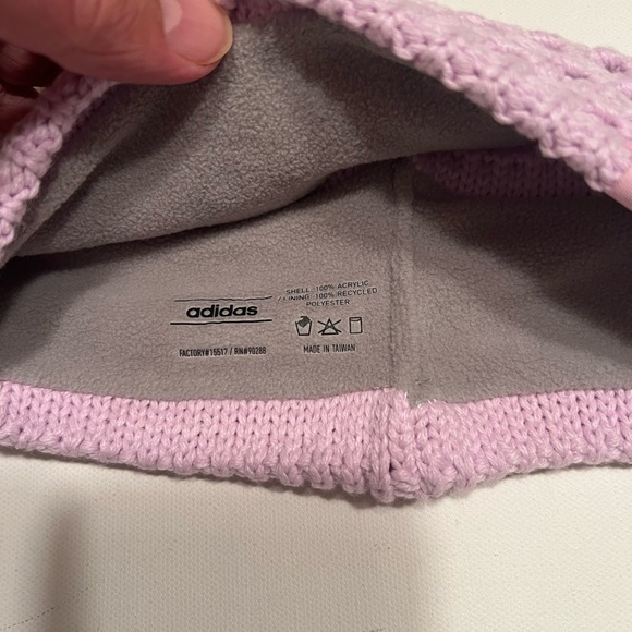 NWT Adidas Womens Fleece Lined Crestline Headband OSFA Orchid Fusion Purple (D4) - Picture 4 of 5